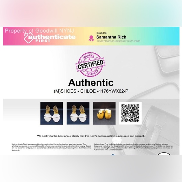 🛑 1 hour sale. Chloe, Women's Leather Two-Tone Flat Lazise Sandals Size 37.5 COA - Picture 5 of 13